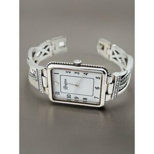 Brighton Neptune’s Rings Swirl Bracelet Watch With Clear Swarovski® Crystals